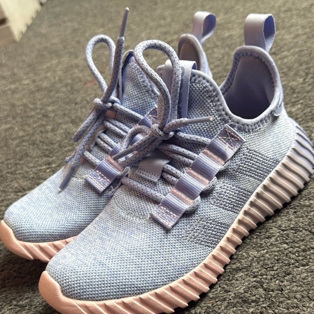 adidas Light Blue and Pink Athletic Shoes